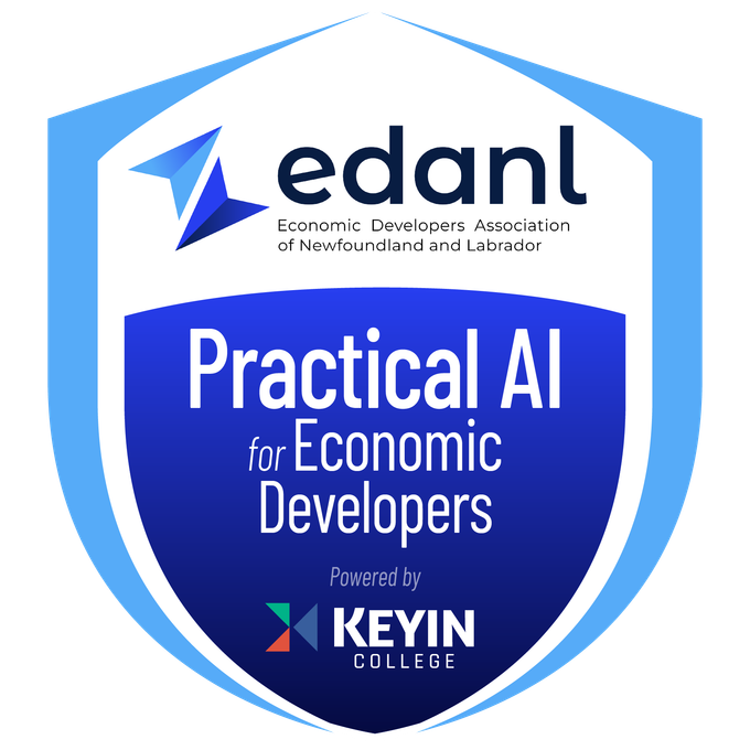 Practical AI for Economic Developers credential - EDANL, delivered by Keyin College